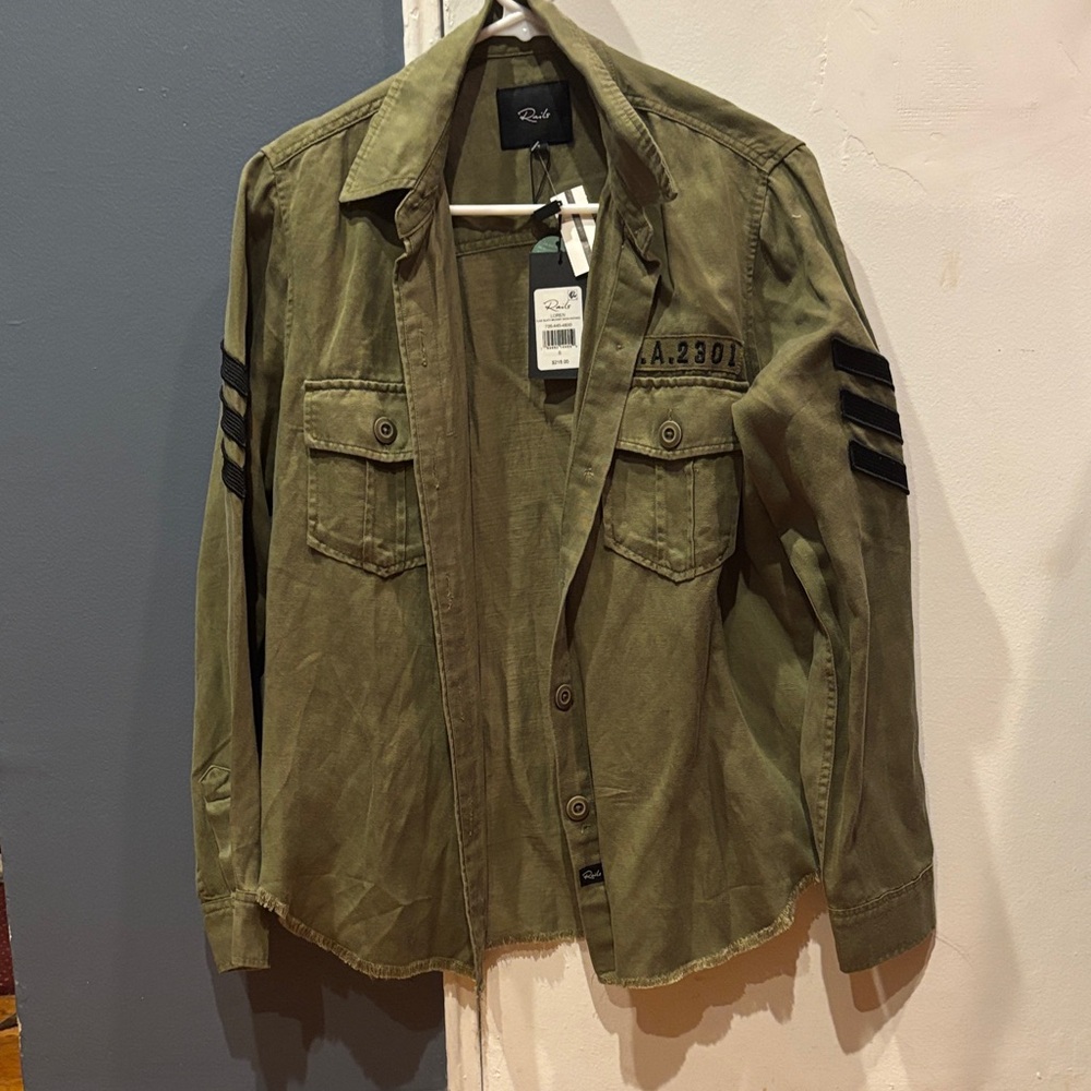 Rails Olive Green Button Down Shirt
